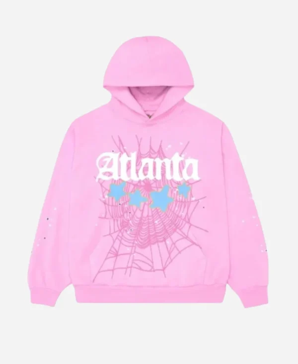 Sp5der Atlanta Hoodie Pink