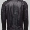 Black MA-1 Bomber Leather Jacket