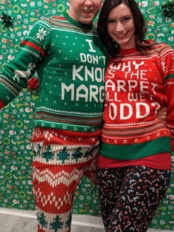 Couple Christmas Vacation Ugly Sweater - Image 3