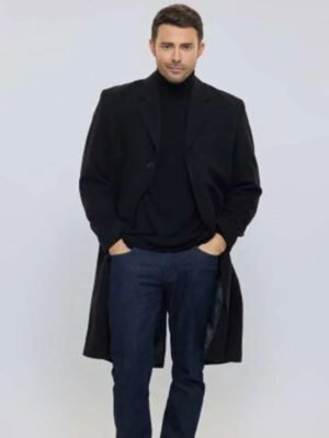 Jonathan Bennett Black Trench Coat