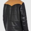 Men’s Black Bomber Shearling Leather Jacket