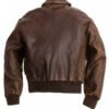 Aviator A2 Brown Distressed Bomber Jacket