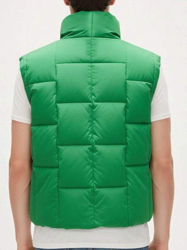 Inspired by Sang Heon Lee Green Puffer Vest from XO Kitty Season 2