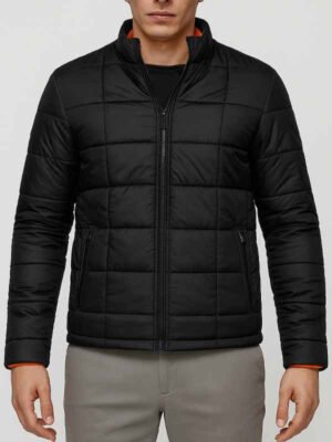 Men’s Black Full Zip Puffer Jacket