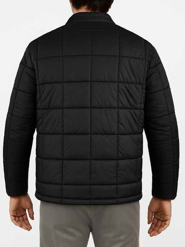 Men’s Black Full Zip Puffer Jacket