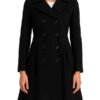 Women’s Black Double Breasted Wool Coat