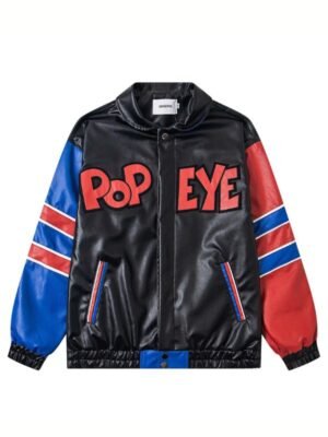 Popeye The Sailor Man Leather Jacket