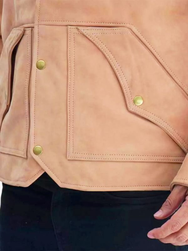 Cowboy Bomber Shearling Suede Jacket - Image 3