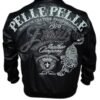 Pelle Pelle Exotic Ghost Black Bomber Leather Jacket