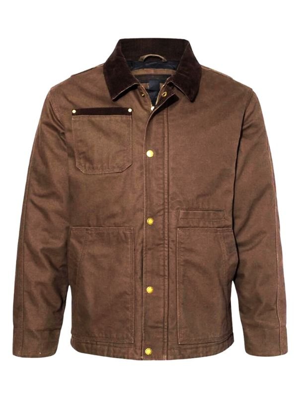 Chocolate Brown Cotton Jacket