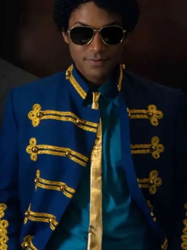 Michael 2026 Jaafar Jackson Blue Jacket