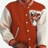 Michael 2026 Jaafar Jackson Red Varsity Jacket