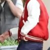 Michael 2026 Jaafar Jackson Red Varsity Jacket