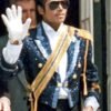 Michael Jaafar Jackson Blue Sequin Jacket