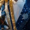 Michael Jaafar Jackson Blue Sequin Jacket