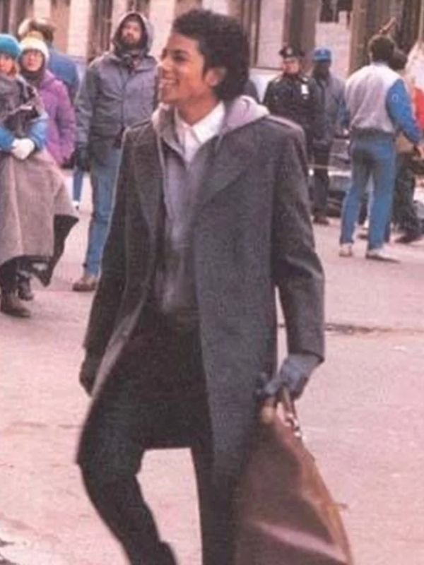 Michael Jackson Gray Wool Coat