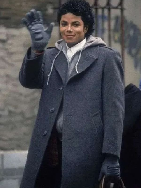 Michael Jackson Gray Wool Coat