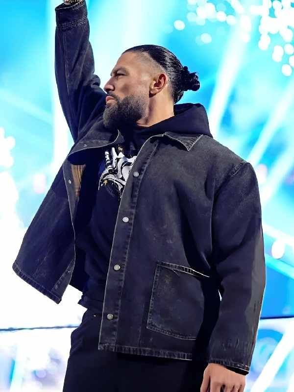 RAW 2026 Roman Reigns Denim Jacket