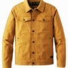 Unique Camel Brown Trucker Jacket