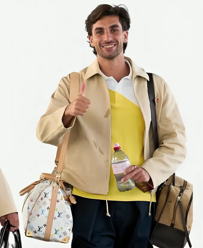 FIFA World Cup 2026 Spain Team Arrival Beige Jacket