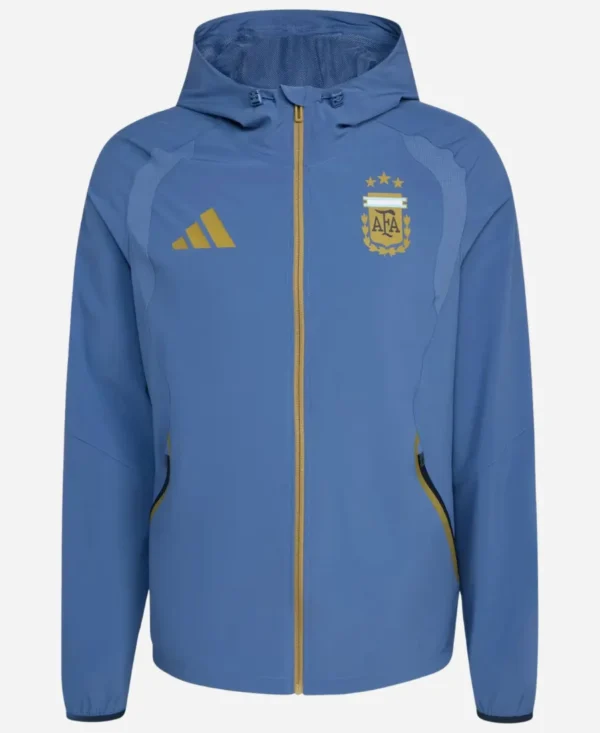 FIFA World Cup 2026 Lionel Messi Blue Hooded Jacket