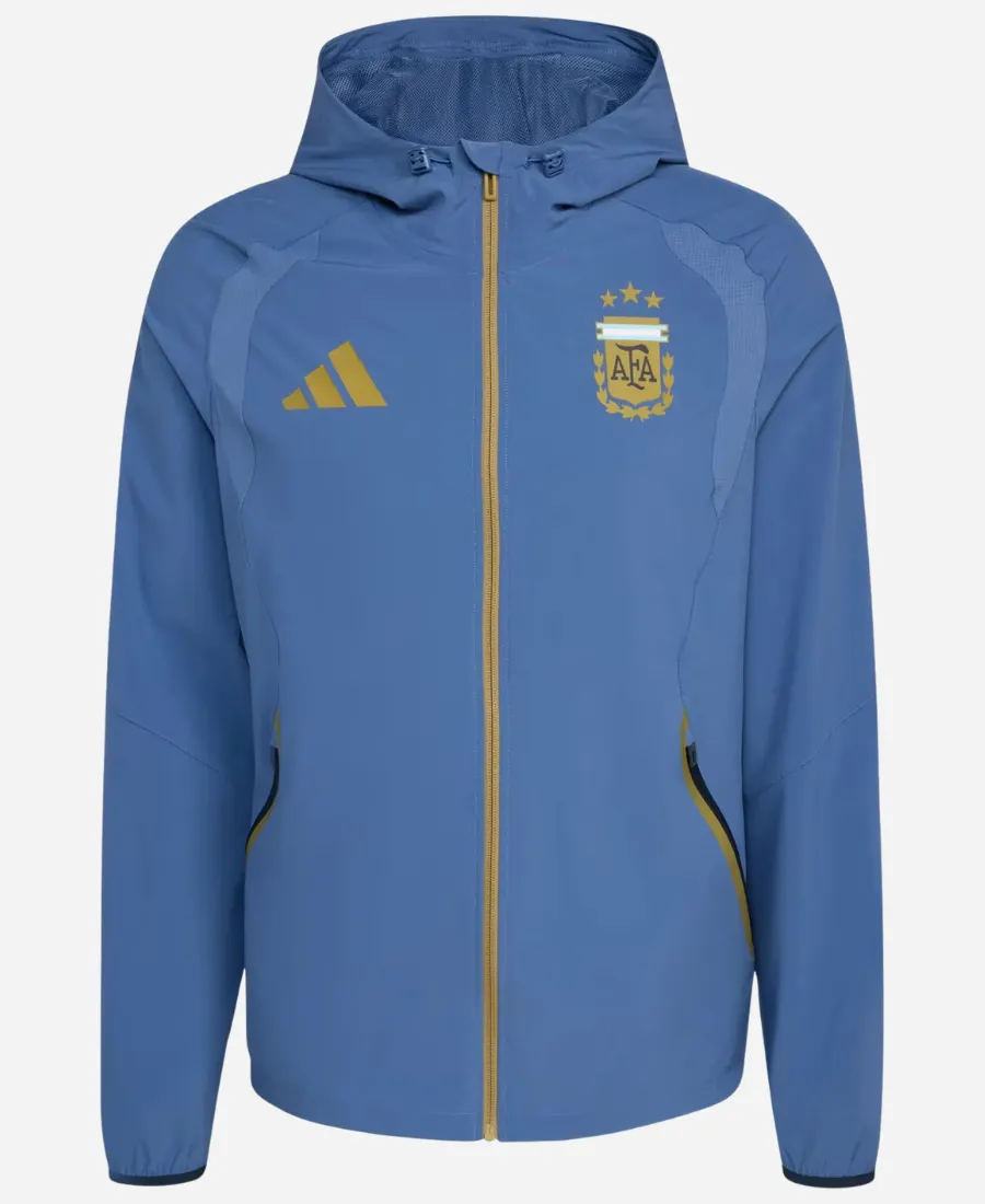 FIFA World Cup 2026 Lionel Messi Blue Hooded Jacket