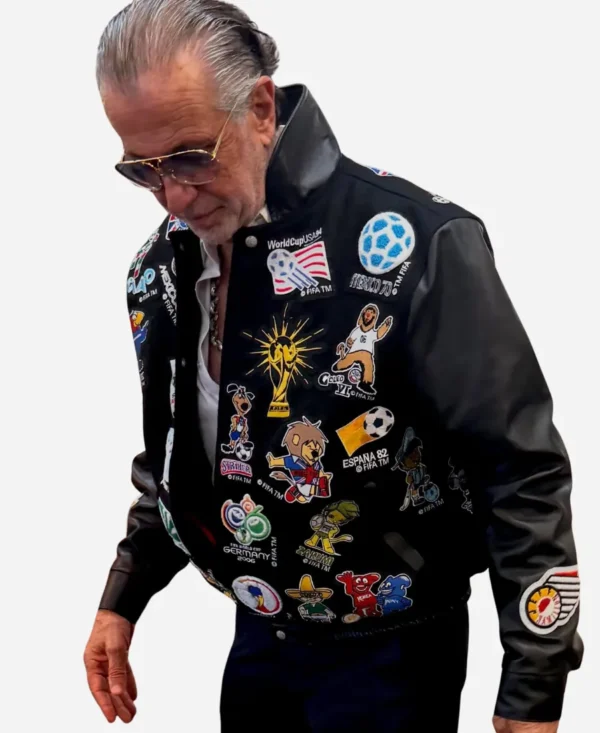 FIFA World Cup 2026 Jeff Hamilton Black Patchwork Jacket