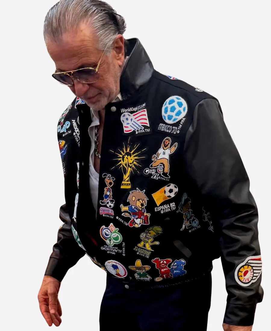 FIFA World Cup 2026 Jeff Hamilton Black Patchwork Jacket