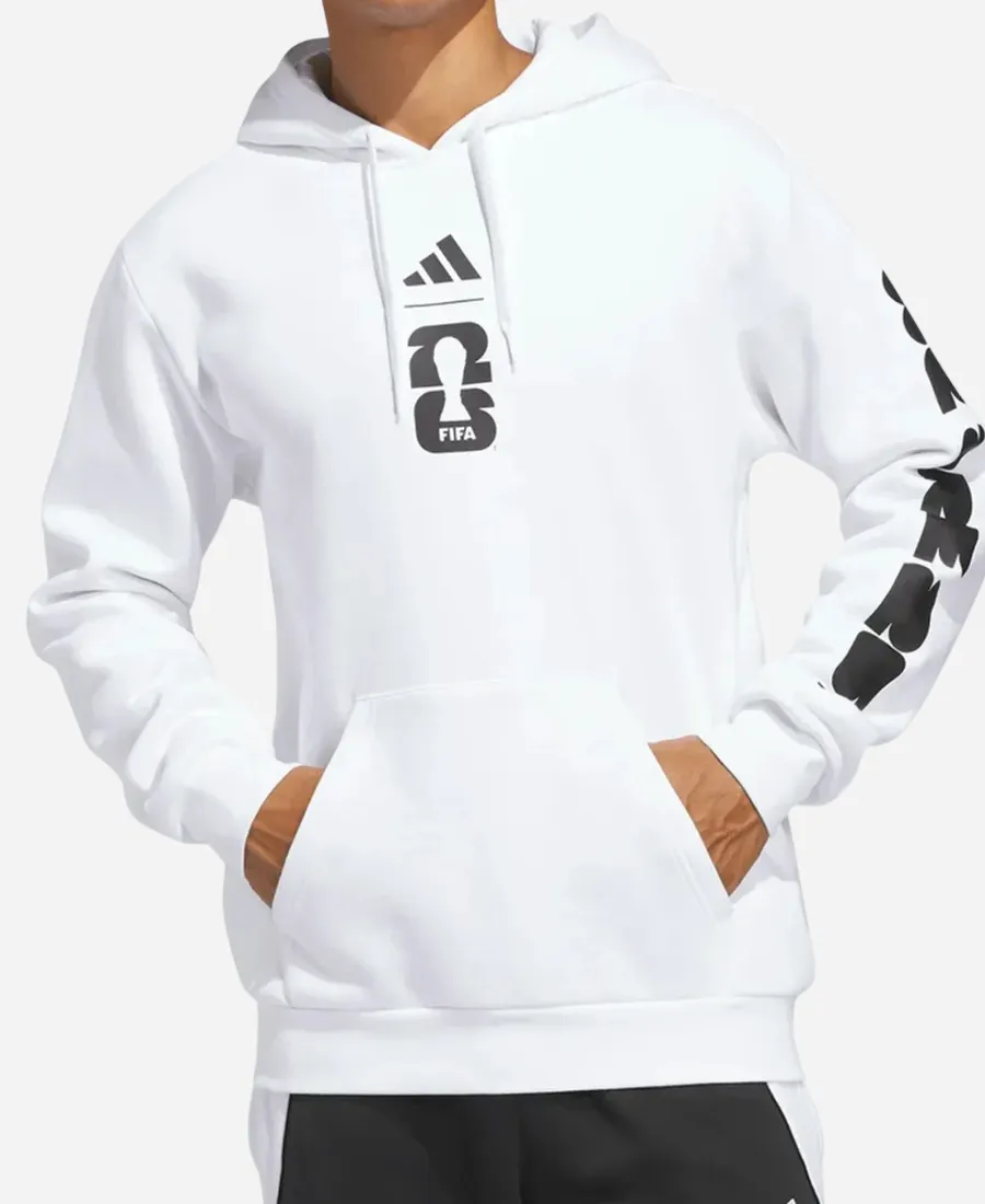 FIFA World Cup 2026 Match Ball Graphic White Hoodie