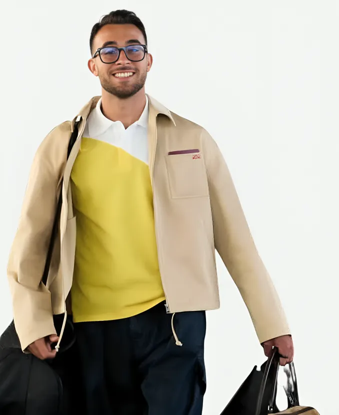 FIFA World Cup 2026 Spain Team Arrival Beige Jacket