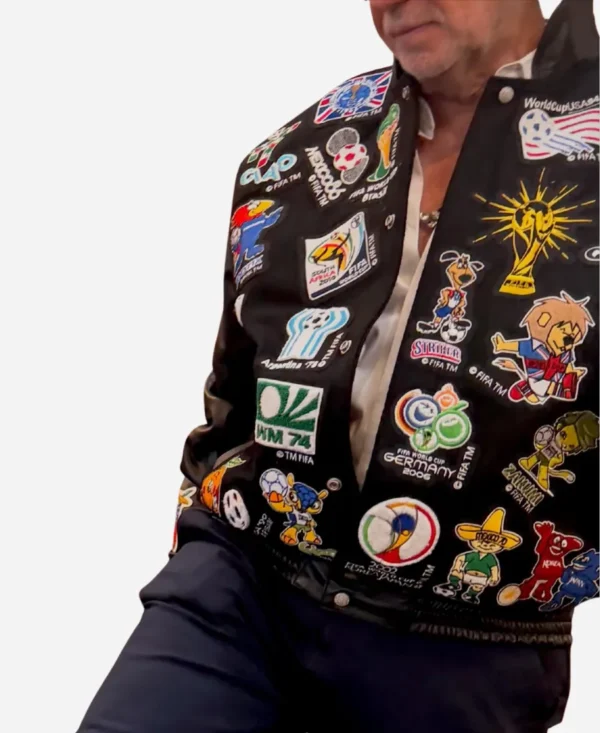 FIFA World Cup 2026 Jeff Hamilton Black Patchwork Jacket