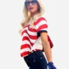 Paris Hilton FIFA World Cup 2026 USA Striped Shirt