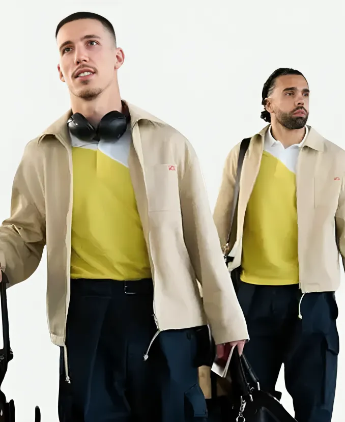 FIFA World Cup 2026 Spain Team Arrival Beige Jacket