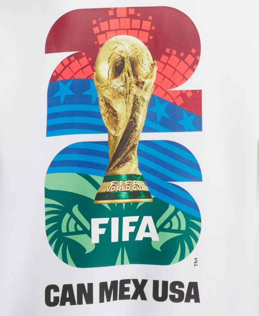 FIFA World Cup 2026 Match Ball Graphic White Hoodie